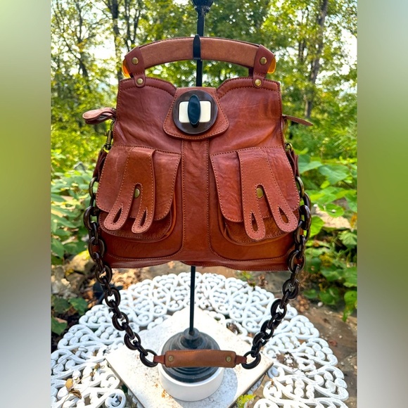 🤎✨ Hoss Intropia Brown Leather Satchel / Crossbody Bag 👜 - Picture 1 of 17